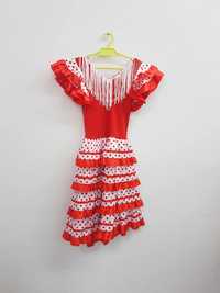Sukienka hiszpanka flamenco rozmiar 110 116 cm. A1334
