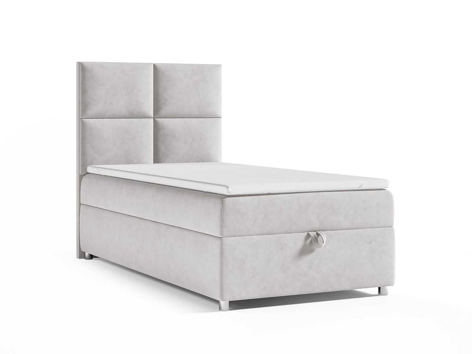 Łóżko KONTYNENTALNE SINGIEL z pojemnikiem 70x200 80x200 90x200 100x200