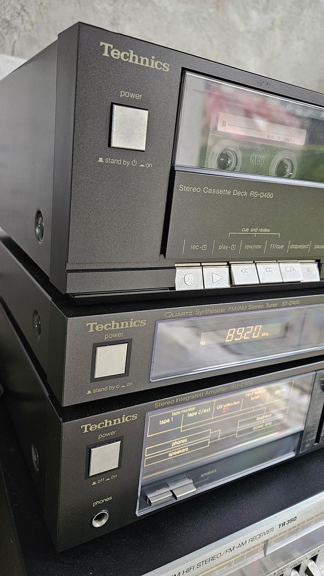 Technics SU-Z400 RS-D450 ST-Z400 wieża wzmacniacz radio magnetofon