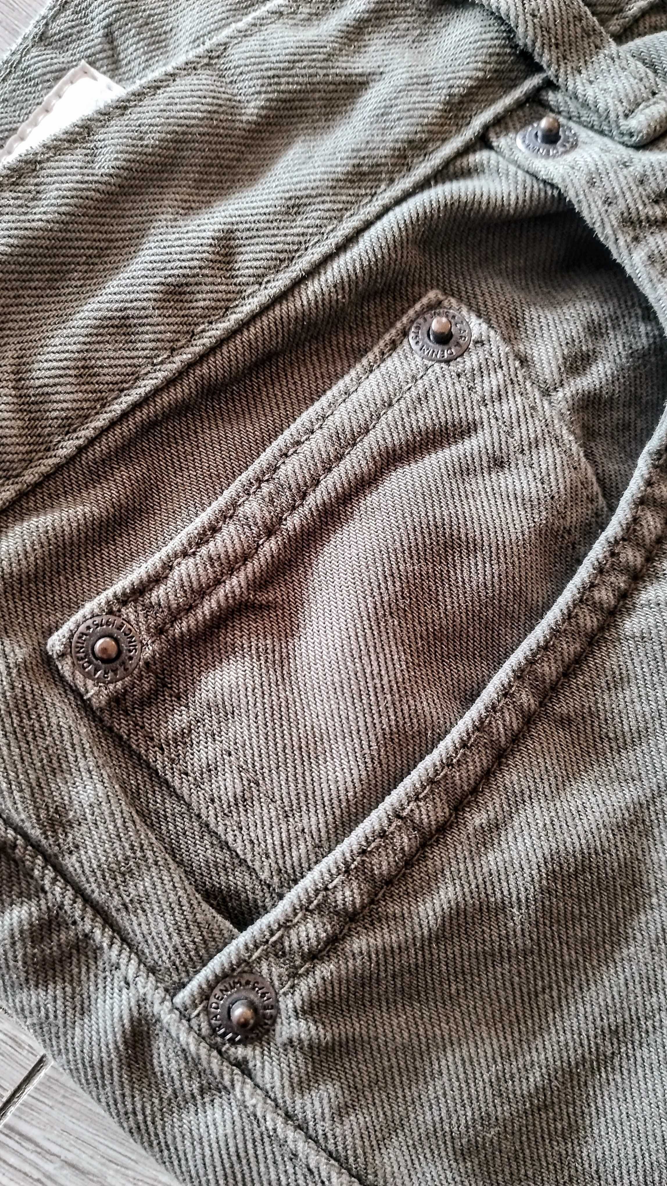 Zara spodnie jeansy męskie szare L/XL bawełna 100%