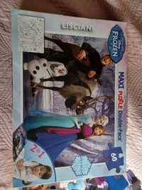 Maxi puzzle   Frozen, 60 szt, 2w1