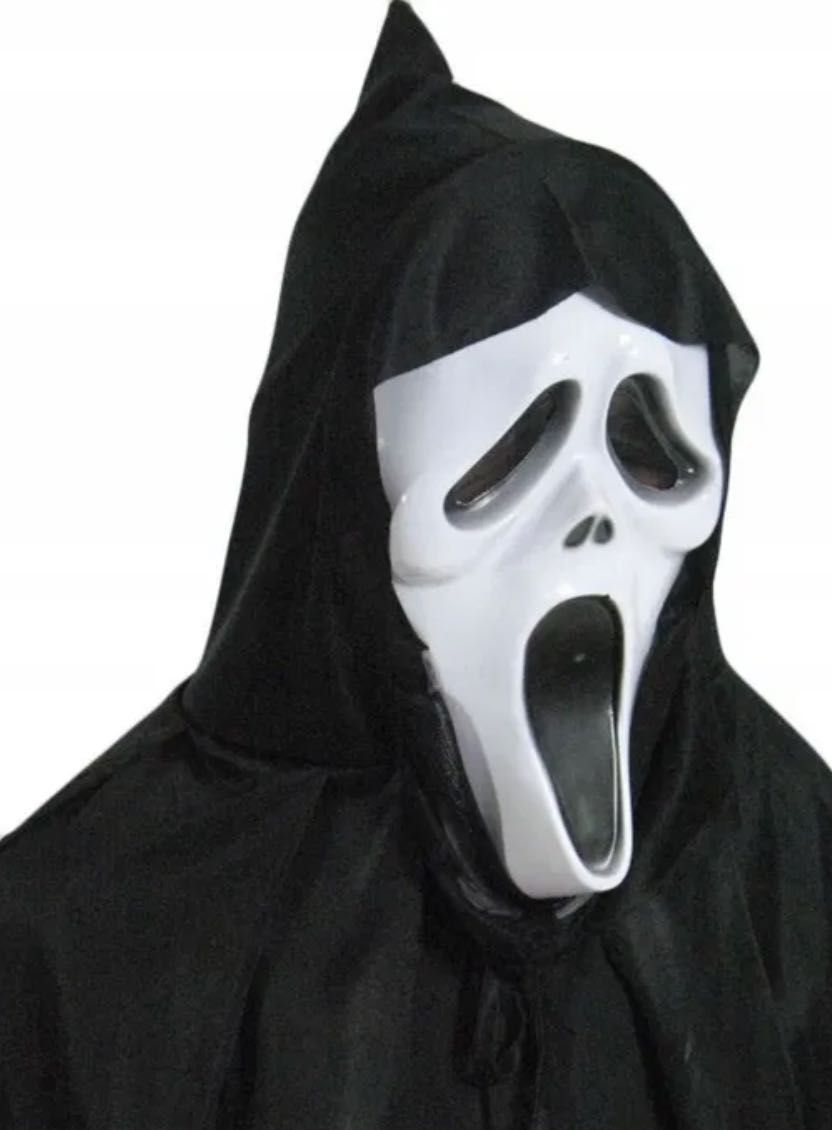 HALLOWEEN STRÓJ PRZEBRANIE peleryna maska krzyk śmierć dorosłych