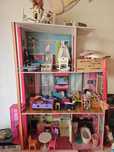 Casa da barbie de madeira