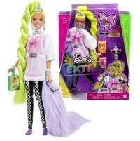 Barbie Extra Lalka neonowe zielone włosy