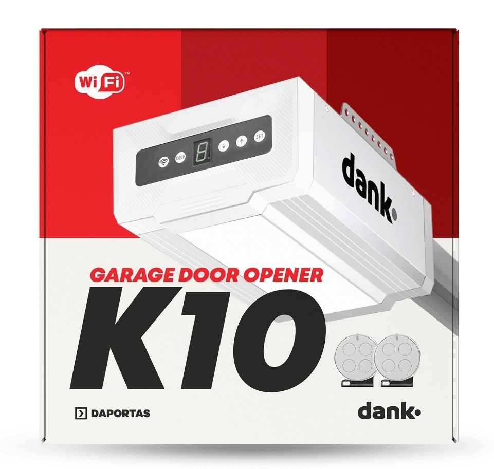Kit Dank K10 Motor com WI-FI | Automatismo Portões de Garagem / NOVO