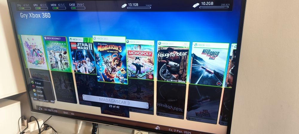 Xbox 360 slim e 320gb pady Kinect po spa