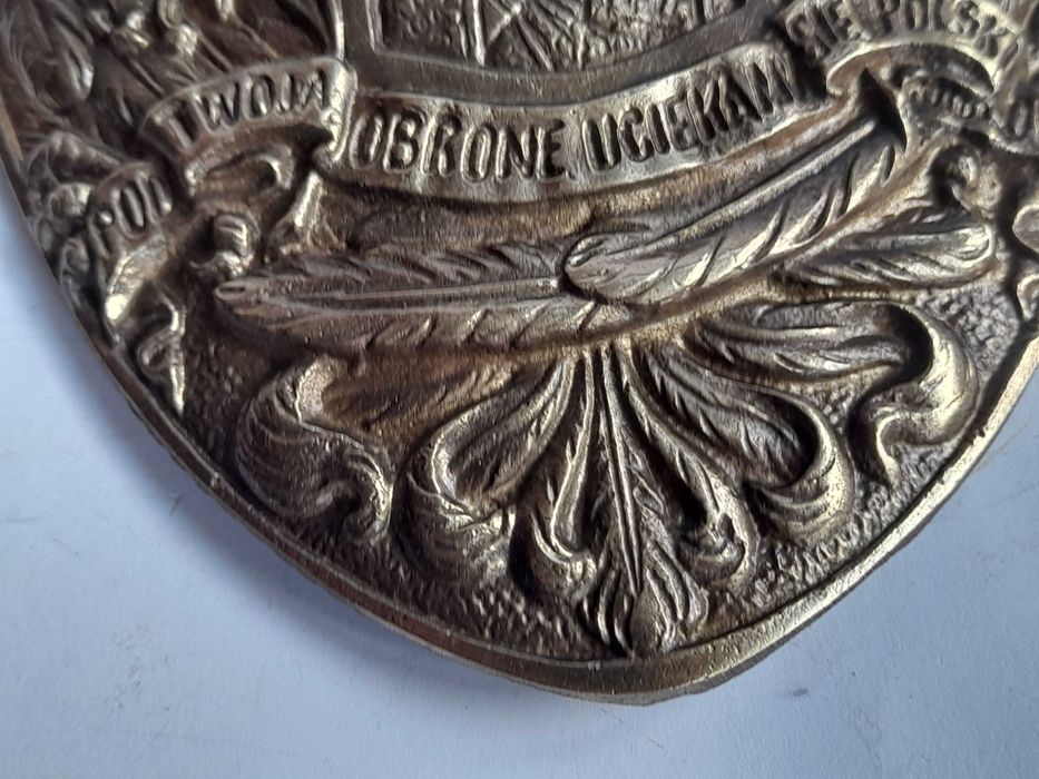 Ryngraf Narodowe Siły Zbrojne z Matką Boską i orłem w koronie (15 cm)