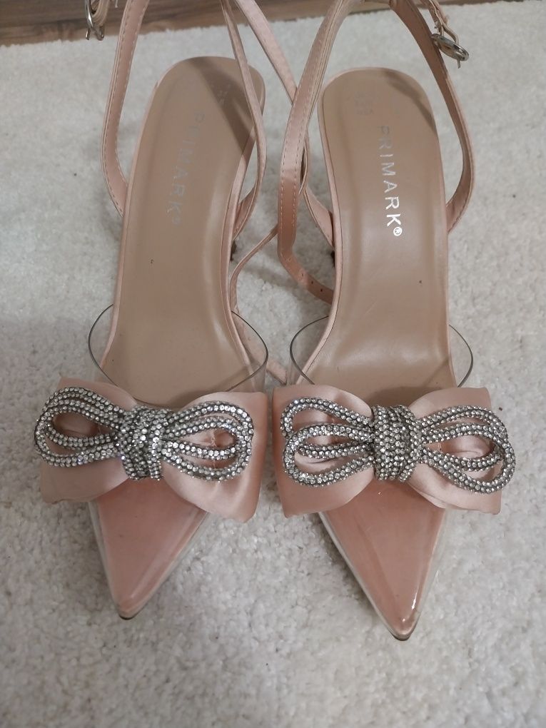 Sandałki damskie  rózowe