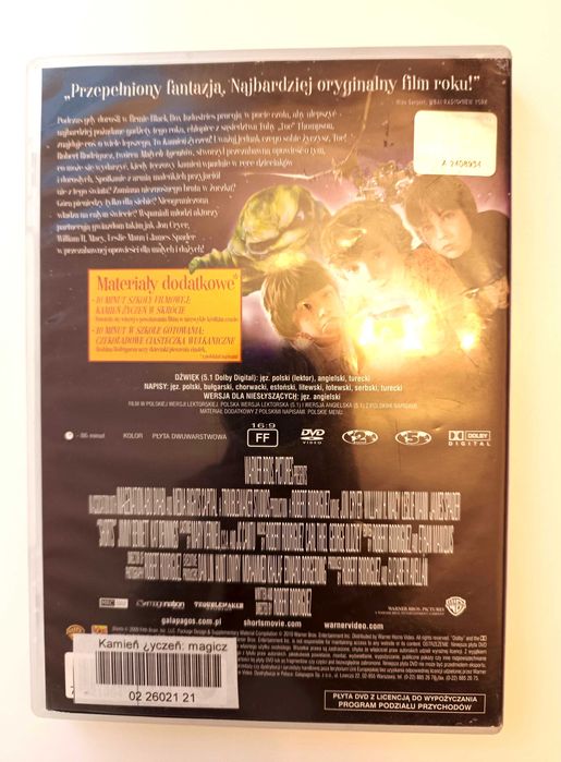 DVD film dla dzieci, Kamień życzeń, familijny