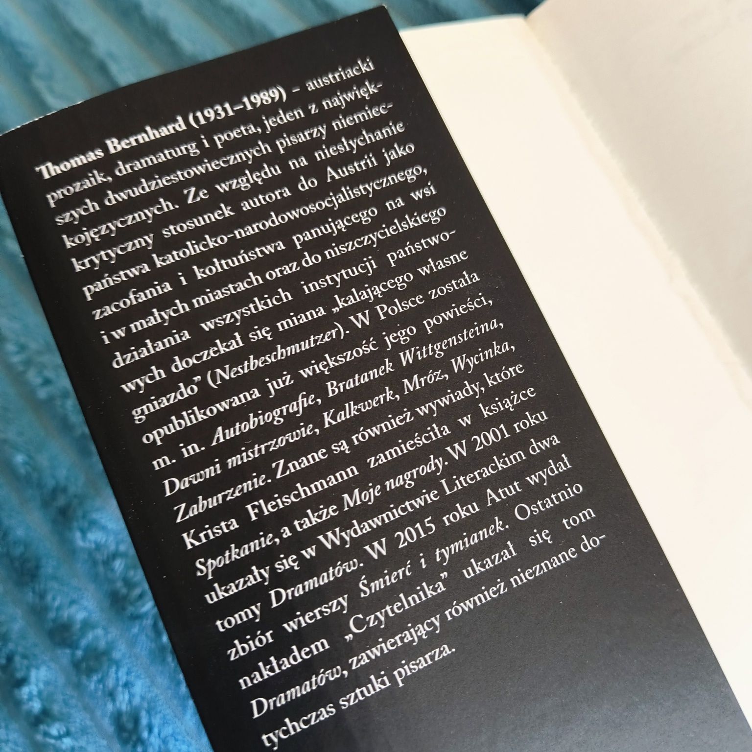 Wymazywanie. Rozpad Thomas Bernhard