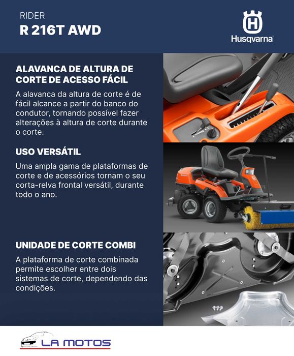 Rider corta-relva R 216T AWD