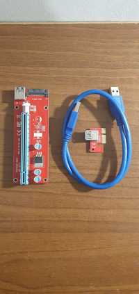 Райзер SATA 007S PCI-E x1 to x16