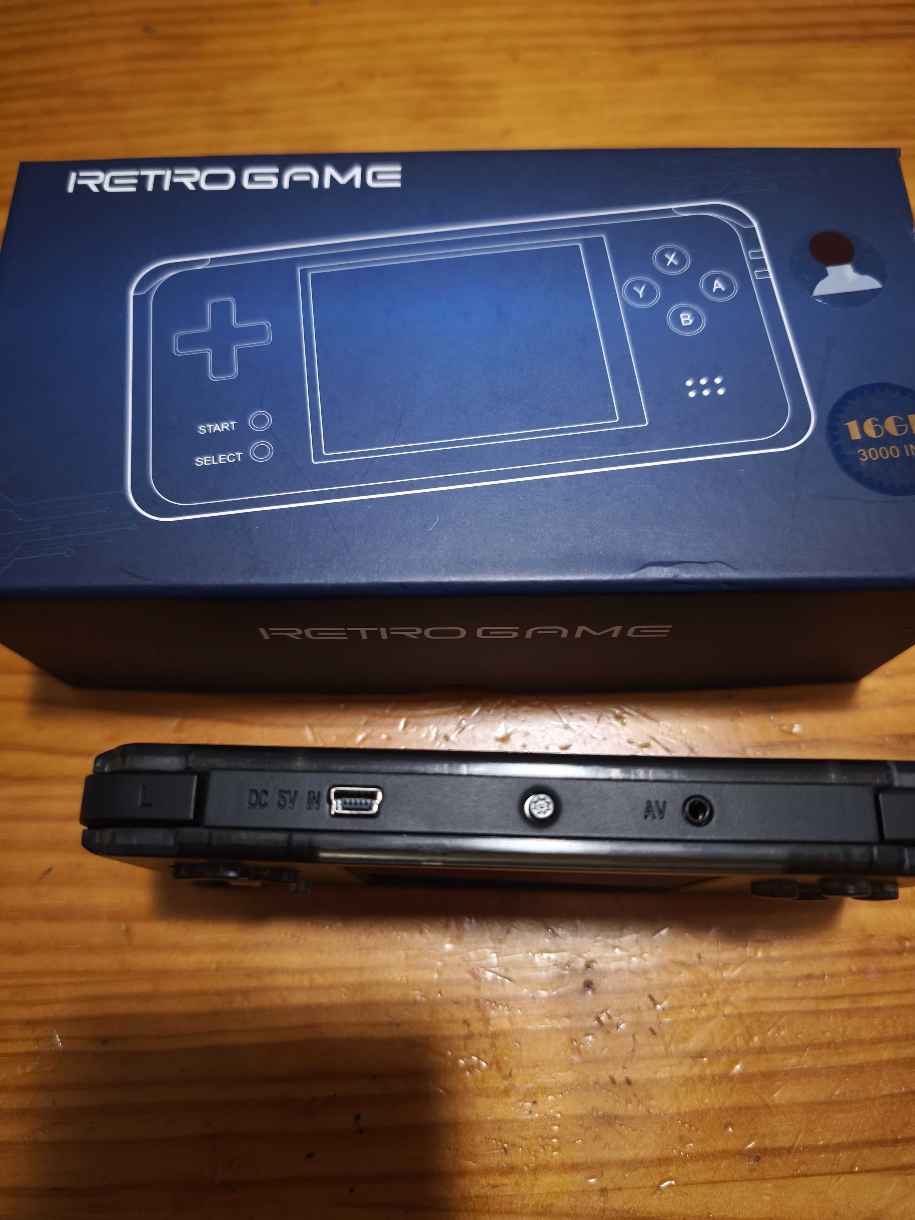 Consola Retrogame com cartão de 32gb com até 3000 jogos retro