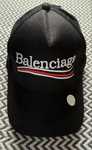 Czarna czapka z daszkiem Balenciaga unisex z regulowanym zapieciem