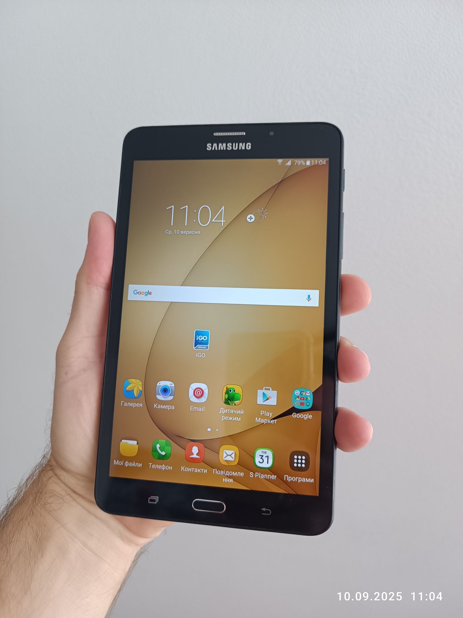Планшет Galaxy TAB A SM-T285 , навігатор IGO