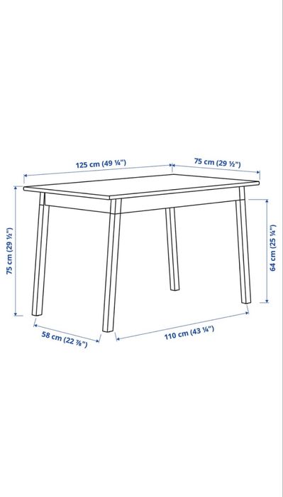 Mesa Refeição / Secretária IKEA Pinntorp