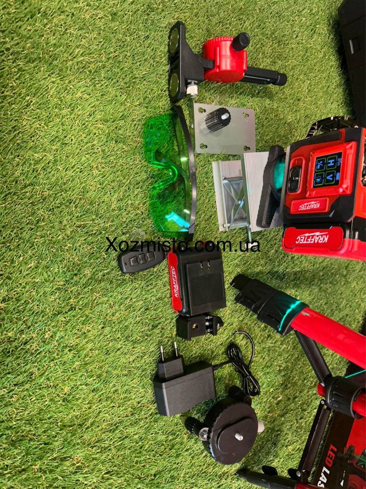 Krafftec Germany 4D лазерний рівень BL-16 (штатив, мікроліфт