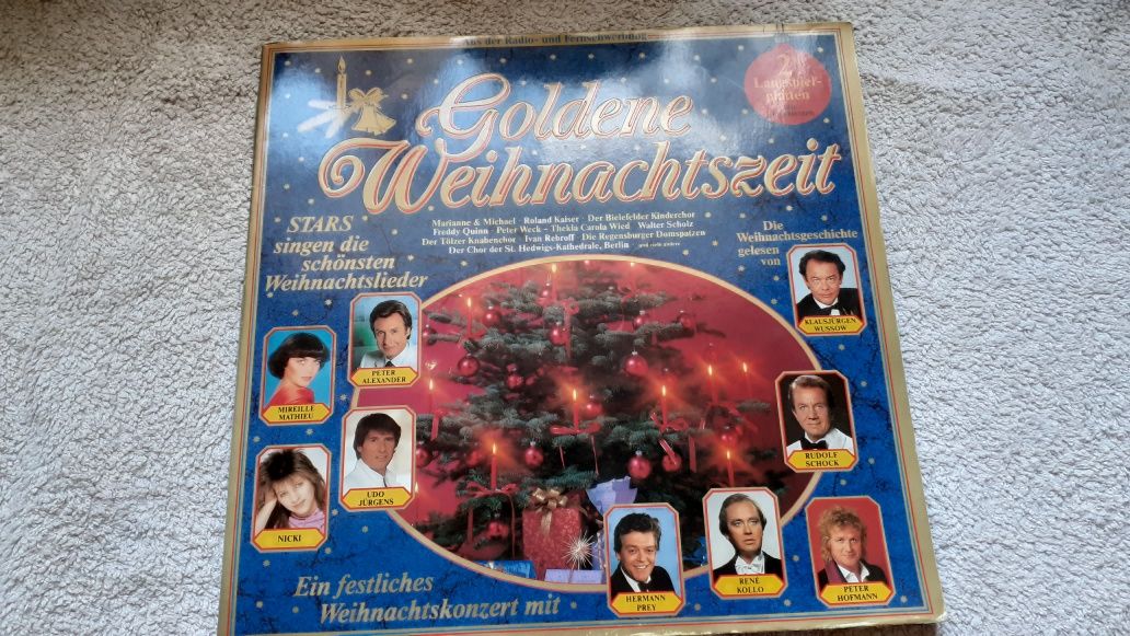 Goldene Weihnachtszeit stars vinyl