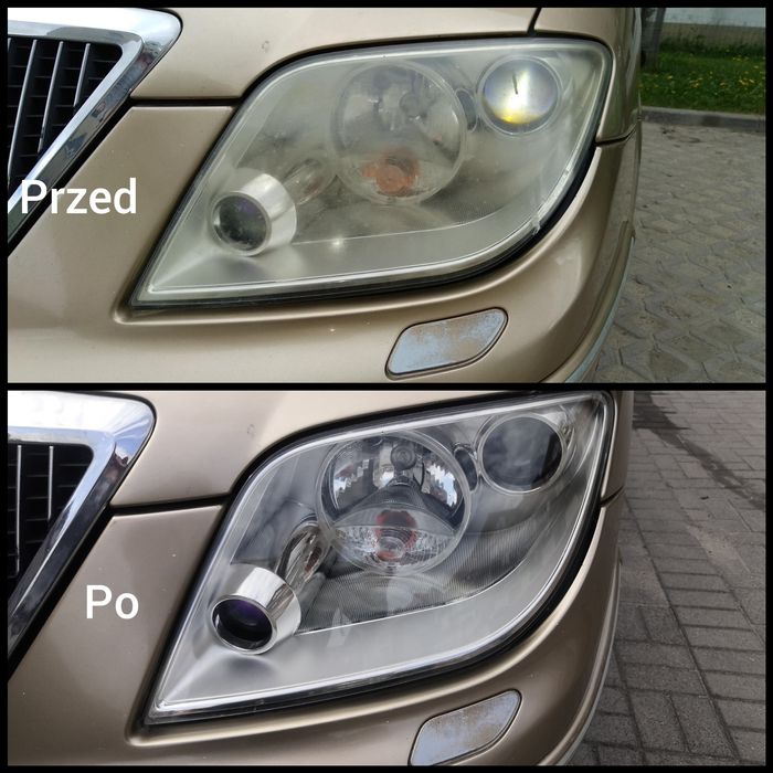 Polerowanie reflektorów lamp z zabezp. Ceramiką Grafenową PROMOCJA