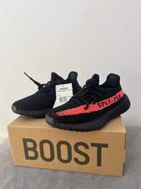 Yeezy Boost 350 V2 Core Black Red Red stripe