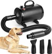 (NOVO) Secador de pêlo para cães 2800 W/3,8 HP, com 4 bicos