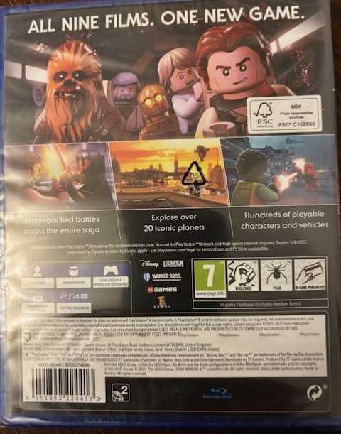 Lego Star Wars the Skywalkner Saga Ps4 - Nowa