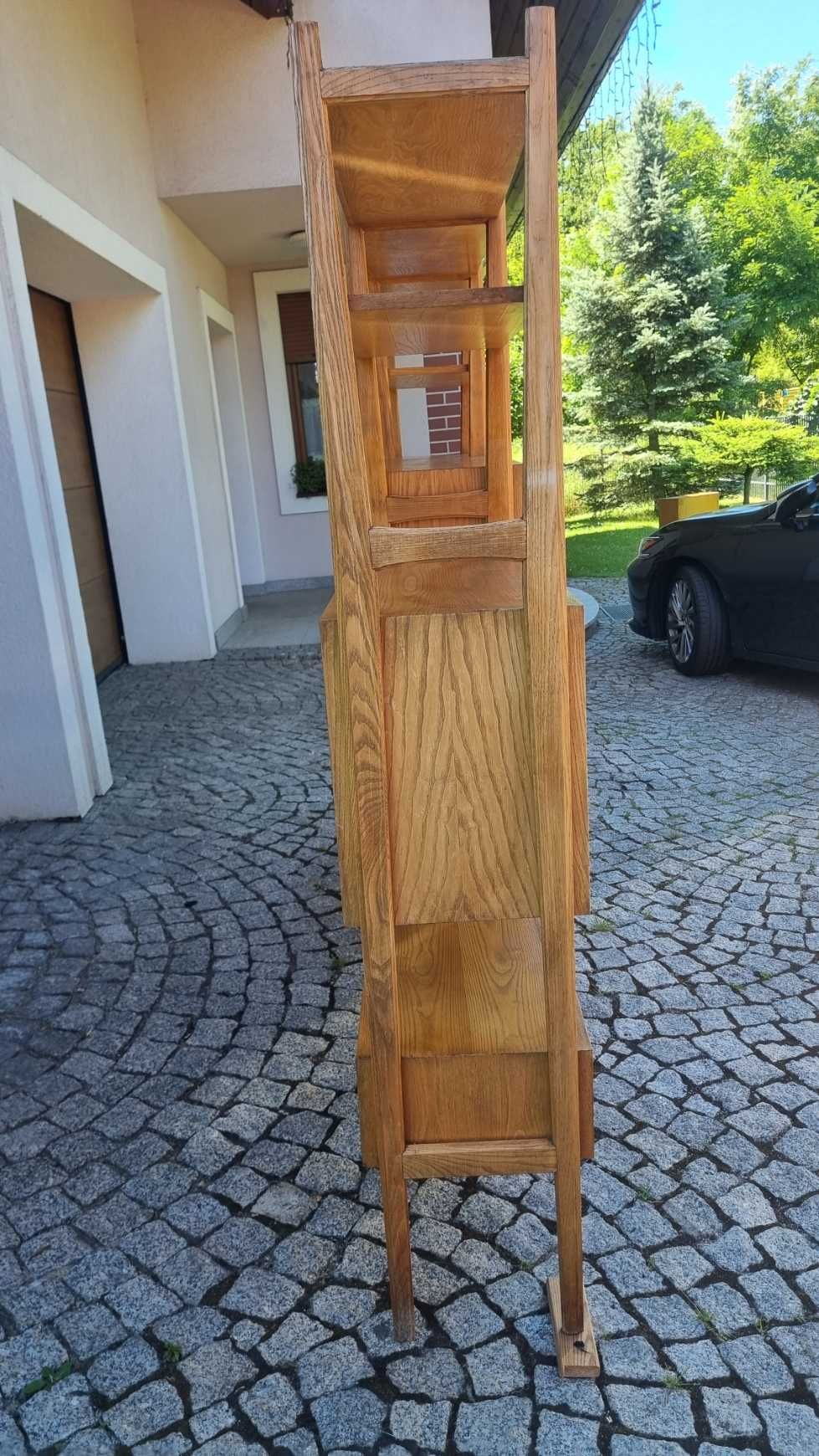 Regał modułowy proj. R. Hałas Polska lata 60 klasyk Design PRL