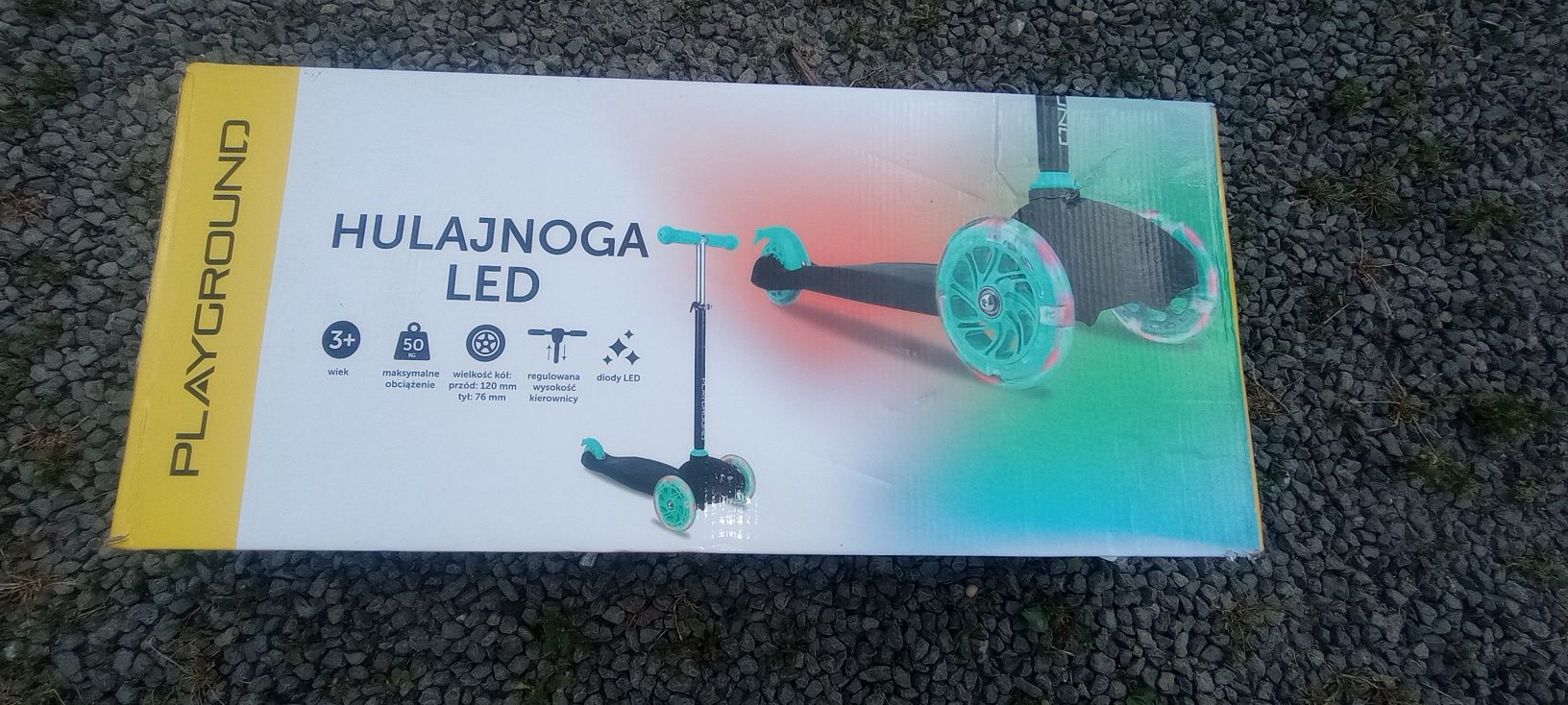 Hulajnoga dla dziecka 3 kołowa świecaca