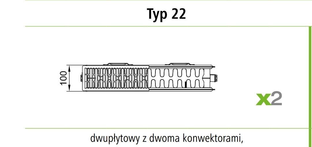 Kaloryfer grzejnik panelowy Kermi X2 1600x600x100mm jak nowy