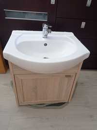 Szafka z umywalką 50 cm Piano, dąb sonoma wisząca