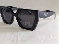 **PRADA polaryzacyjne czarne nowe damskie okulary przeciwsłoneczne