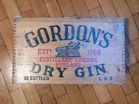 Skrzynia drewniana Gordons Dry Gin 1769 oryginalna