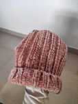 Gorro rosa de inverno