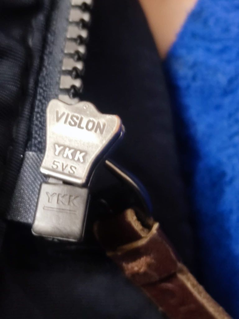 Kurtka męska elegancka niebieska granatowa Calamar classic XL czerwona