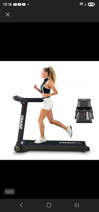 Bieżnia Domowa Elektryczna Składana FitShow  Bluetooth Pacto Zipro