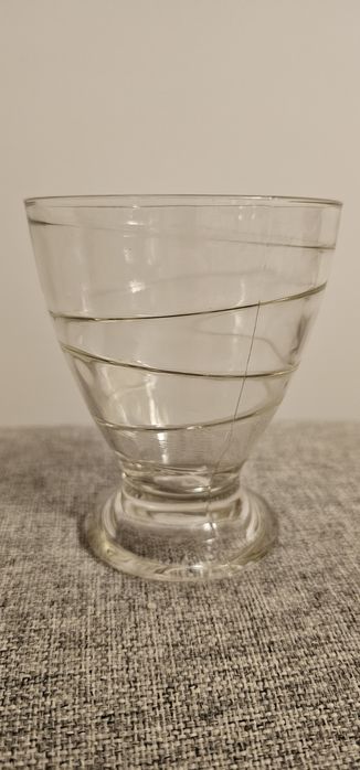 Pucharki pucharek do lodów Slice że złotymi paskami  250ml NOWE 12 szt