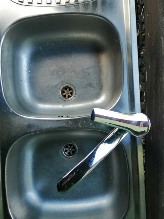 HANSGROHE bateria kuchenna i zlewozmywak 2 komorowy z ociekaczem