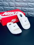 Белые шлепанцы Найк женские летние стильные удобные мягкие Nike