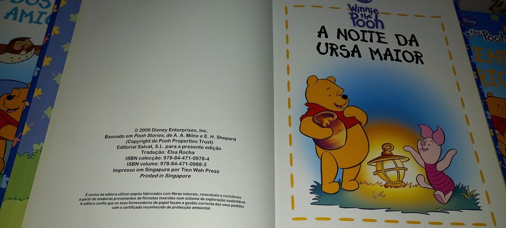 Livros de Winnie the Pooh novos