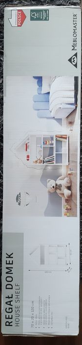 Regał dziecięcy domek biały nowy