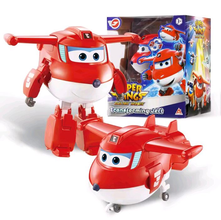 Super Wings Супер Крила трансформери Jett Джет, Golden Boy, Crystal
