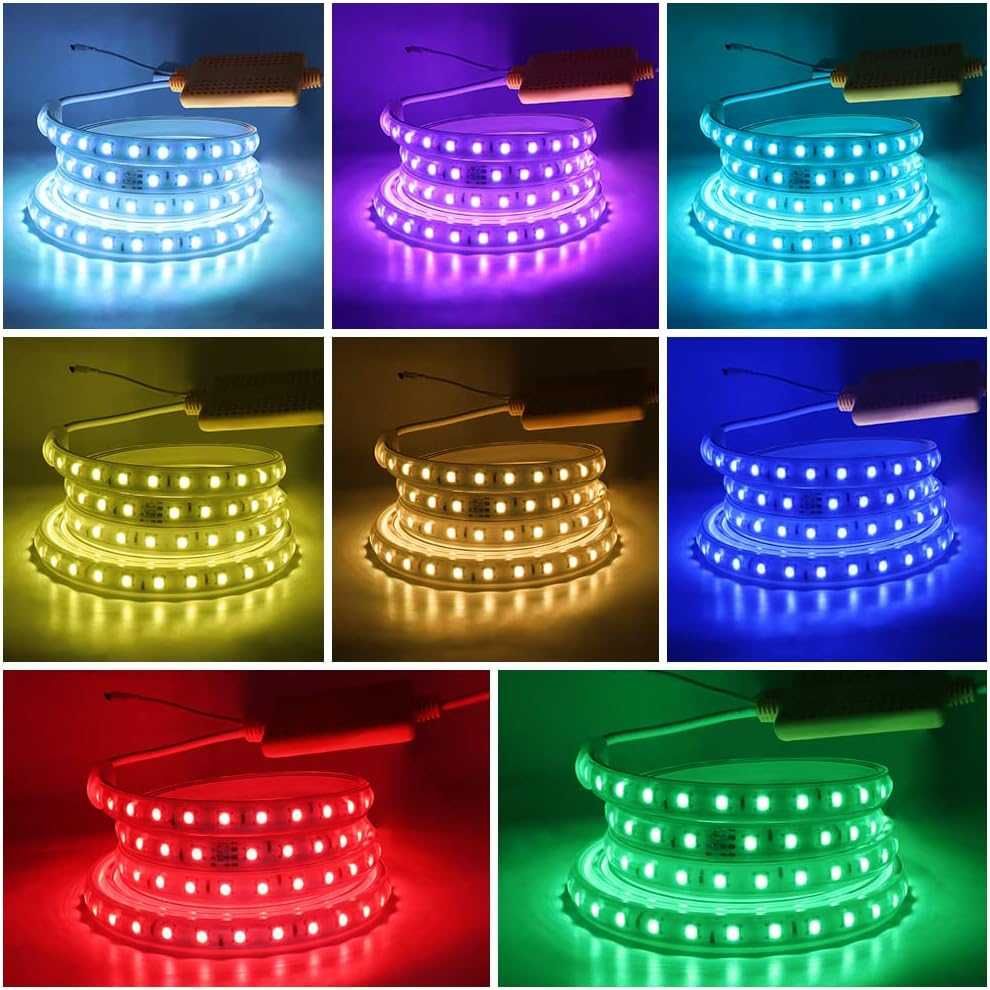 Taśma LED RGB wielokolorowa 1m 60 diod IP65 pilot - WISADA