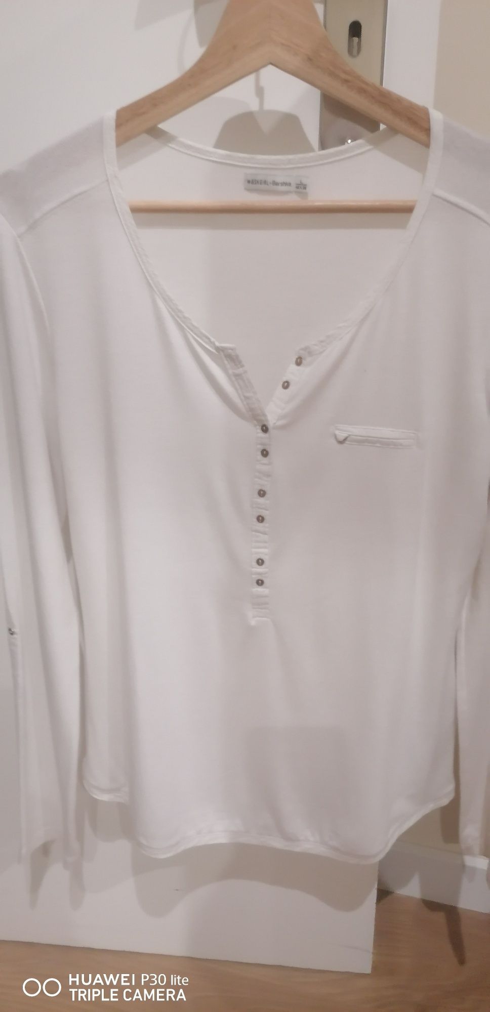 Camisola senhora branca em algodão