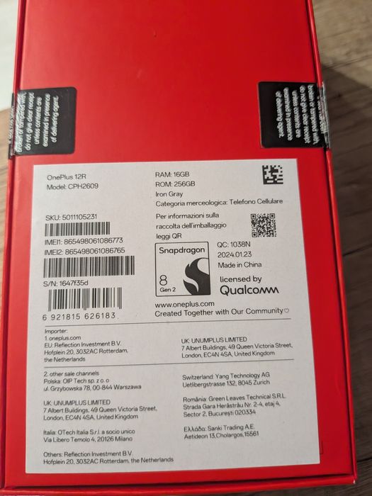 Oneplus 12R 16/256