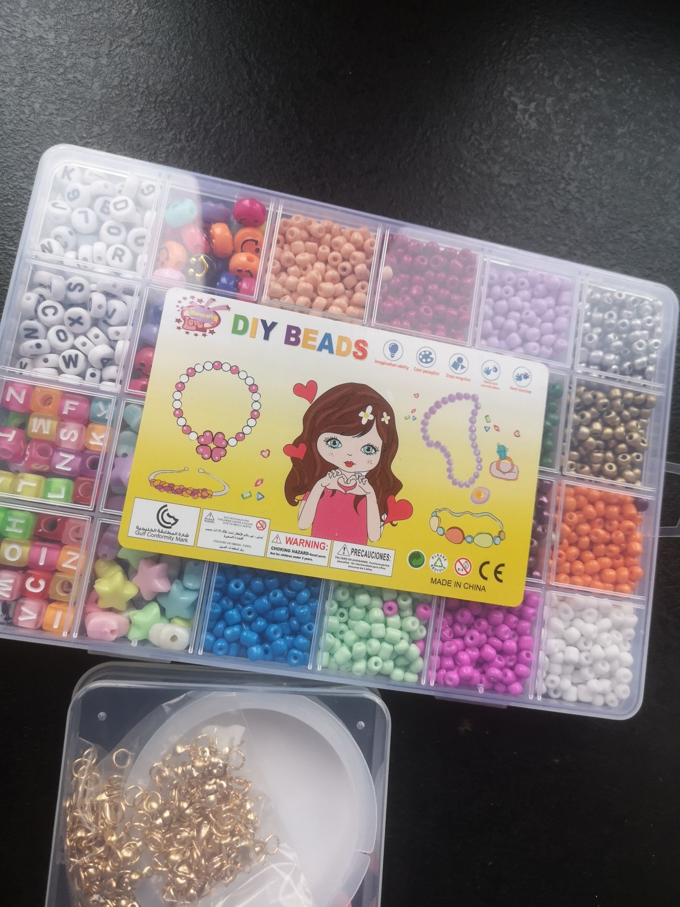 Zestaw dla dziewczynki XL do robienia bransoletek NOWY DIY beads hit