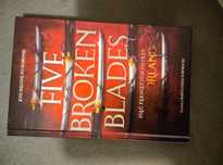 Five broken blades