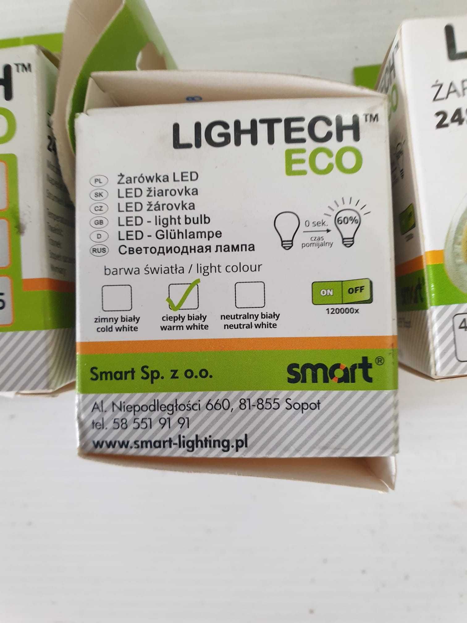 Żarówki Led 4 szt. SMD5050, 4,5 W, MR16 barwa ciepły biały, Tanio!!!