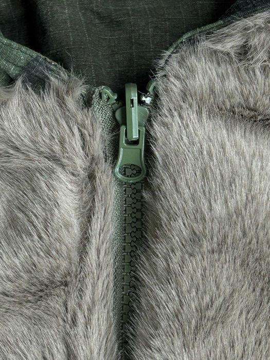 Бомбер двосторонній камо с мехом куртка курточка пуховик мех MA-1 M S