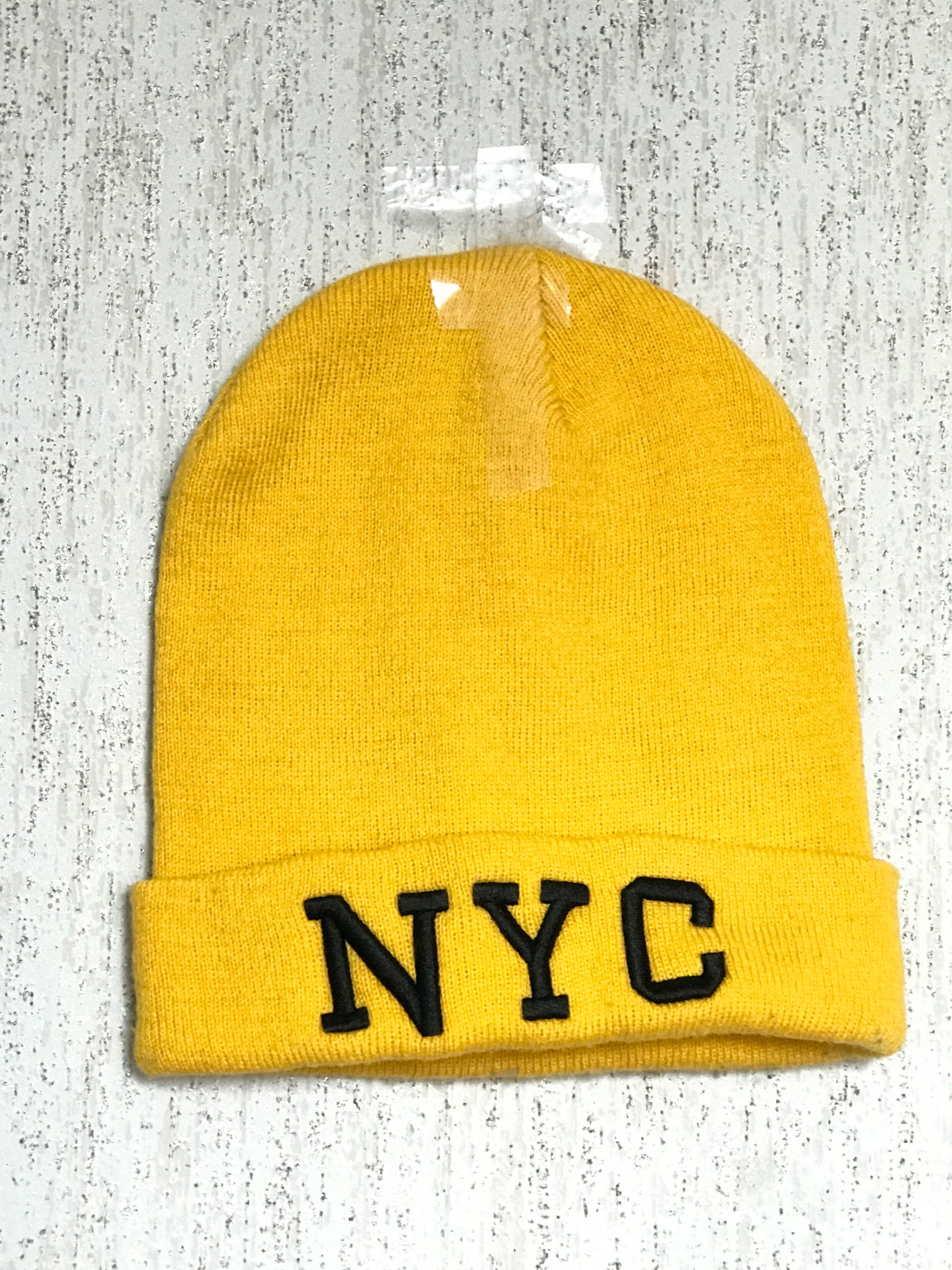Czapka NYC żółta (yellow ochre)