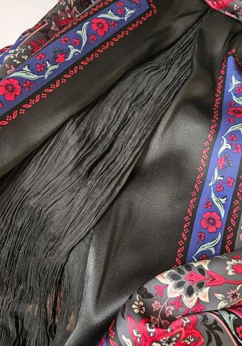 Шикарное длинное платье-сарафан из шелка в принт Monsoon, р. XS/S